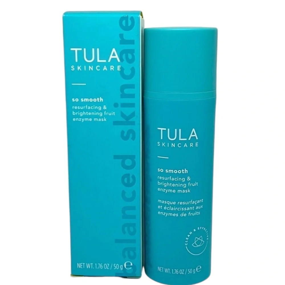 TULA Skin Care So Smooth Resurfacing & Brightening Fruit Enzyme Mask New in Box